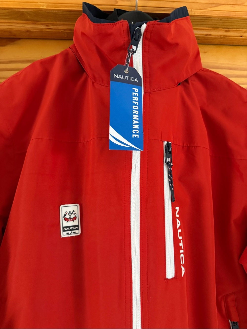 Nautica Red Performance Shell Jacket - Picture 2 of 5